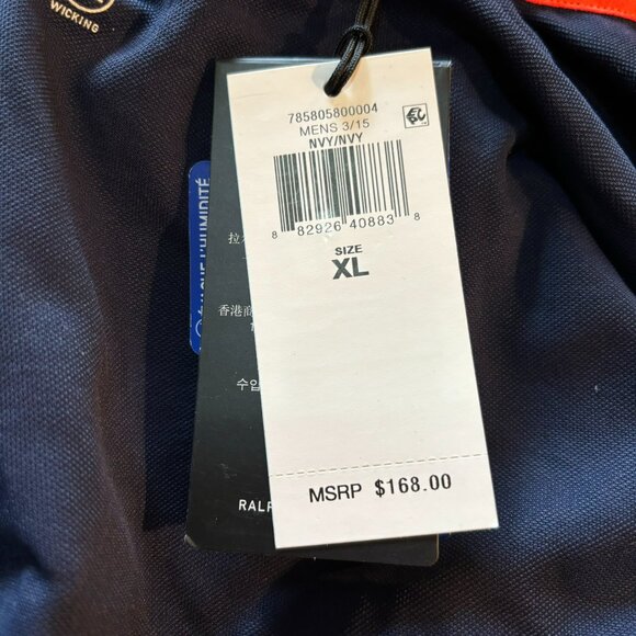 NWT RLX Ralph Lauren Thermal Tech French Navy Men's Golf 1/2 Zip Xl $168 - Picture 11 of 15